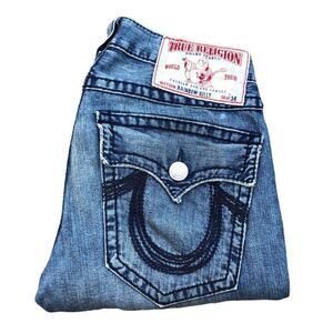 True Religion Jeans Size 32 RAINBOW BILLY Blue